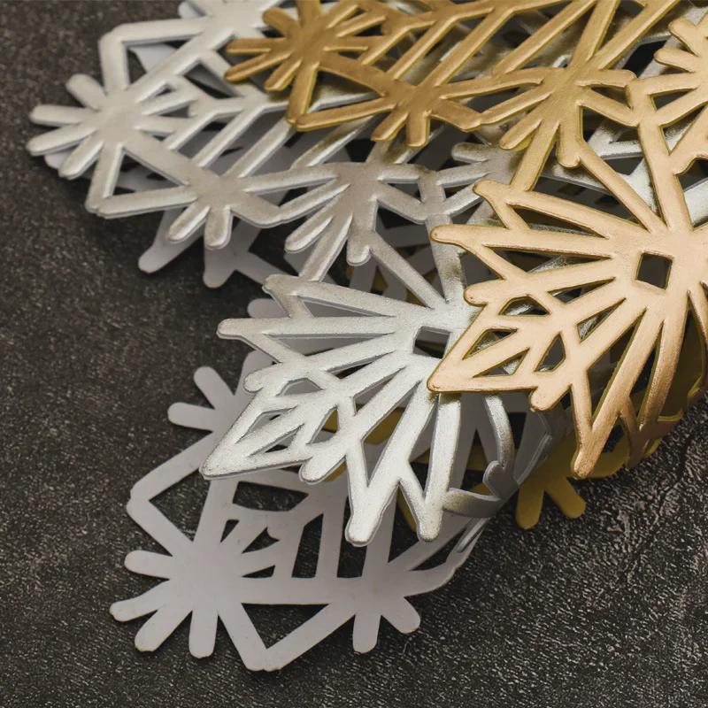 Подставки под приборы из ПВХ в скандинавском стиле — теплоизоляция, дизайн в виде рождественских снежинок, подставки под миски и тарелки, подставки под стол в западном стиле