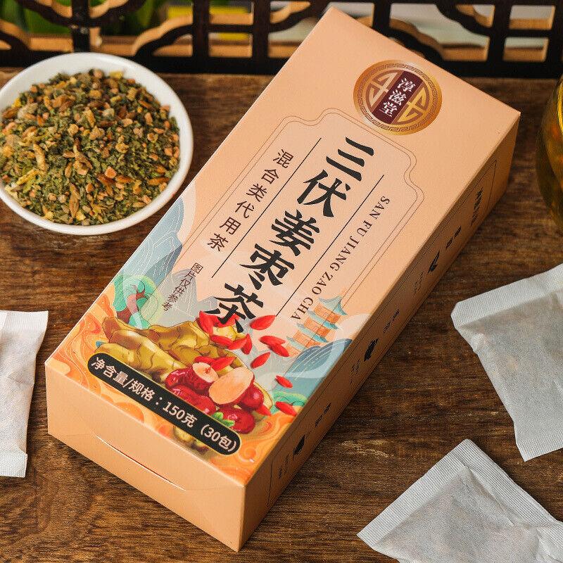 Chunzitang Three-Fu Ginger Jujube Tea — оздоровительный чай без сахара