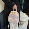 Korean version of fashion portable small bag women's 2025 new bow backpack casual schoolbag