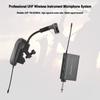 Baomic BM-12/V2 Professional UHF Wireless Instrument Microphone System Receiver & Transmitter 16 Channels for Sax Saxophone Fren
