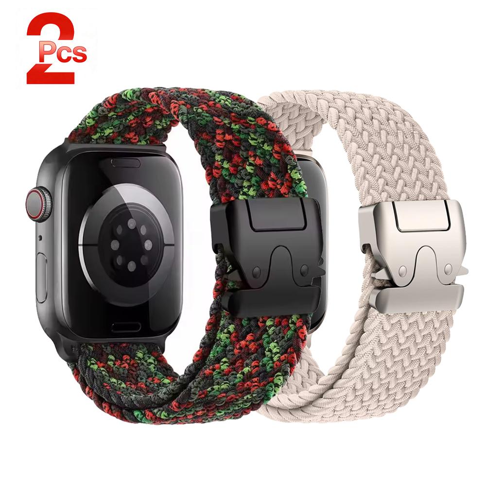 Парашютные ремешки для Apple watch 11 10 Ремешок 46мм 42мм 45мм Ultra 3 49мм 44мм 41 Плетеный браслет correa iWatch Серии 9 8 SE 6 7