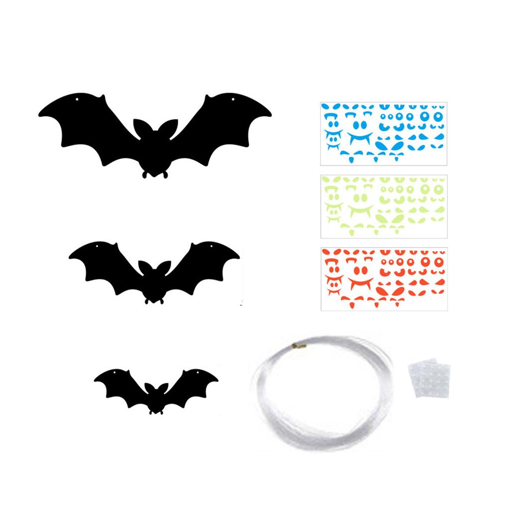 12 упаковок подвесных летучих мышей, уличные украшения на Хэллоуин, водонепроницаемый пластик,