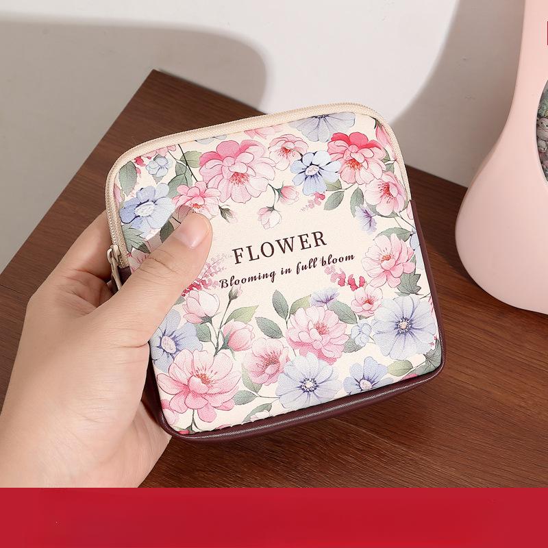 Сумка для гигиенических прокладок большой вместимости, портативный мини-органайзер для кабелей, многоцелевая косметичка для женщин и девушек, кошелек для монет