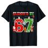 Sleigh'd By 67 Funny Six Seven Meme 6 7 Christmas T-Shirt Jingled By 6-7 Xmas Costume Novelty Saying Tee Couples Holiday Clothes