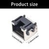 Pack Of 10Pcs RJ45 Ethernet Female Jacks Socket Metal Shielding SMTs Mount For Networking Devices PCB Replacement H=8.6