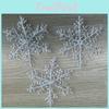 Украшения Рождественская Вечеринка Полоски Снежинки Прозрачный Пластиковый Декор Праздничный