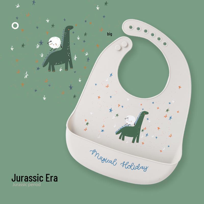 Водонепроницаемый силиконовый детский слюнявчик - Устойчивый к пятнам, Идеальный для детского сада и кормления