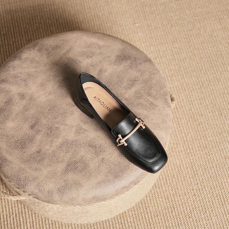 Женские туфли на массивном блочном каблуке, удобные туфли-лоферы на низком каблуке, туфли-лодочки с квадратным носком, туфли на толстом каблуке, закрытые туфли для свадьбы, вечеринки, офиса, для женщин