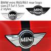 27.5cm 3D ABS Car Styling Rear Trunk Badge Emblem Sticker For Mini Cooper S Countryman R60 R61 Decoration Modification Accessory