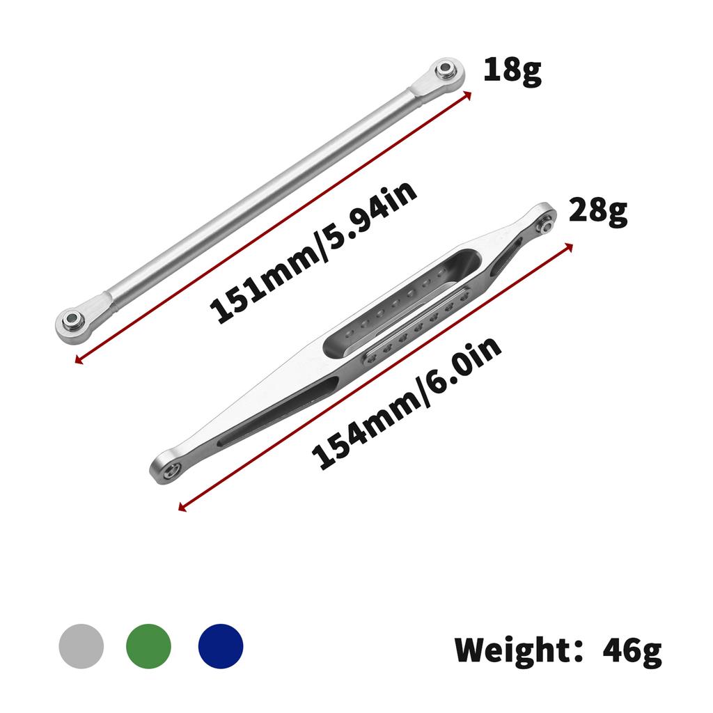 Металлический комплект верхних и нижних звеньев шасси, 8 шт., замена для Losi LMT 4WD Solid Axle Monster Truck