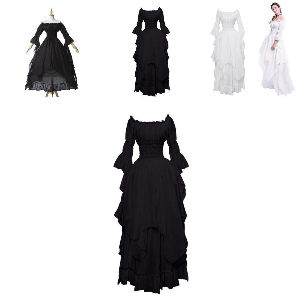 Hs7001 Qita Renaissance Costume With Polyester Fabric Unisex Medieval Halloween Dress For Game Anime Role Play Sizes S-xxl)