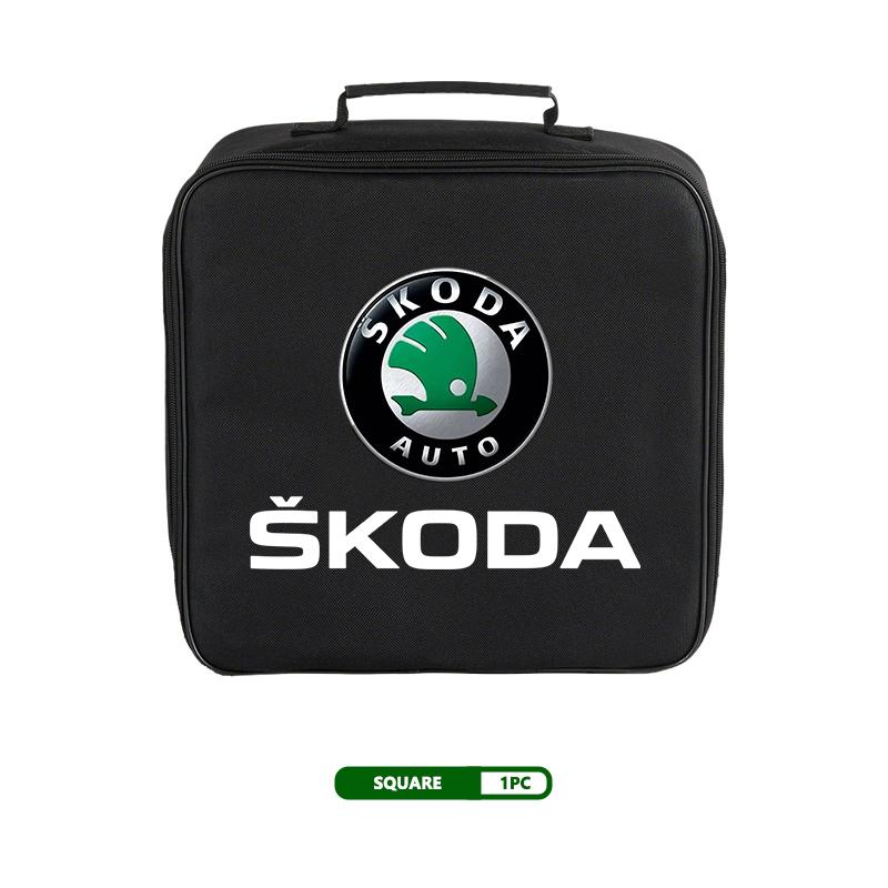 AAABR1 Car Charging Cable Rechargeable Gun Storage Bag For Skoda Octavia A5 A7 RS Fabia Superb Rapid Karoq