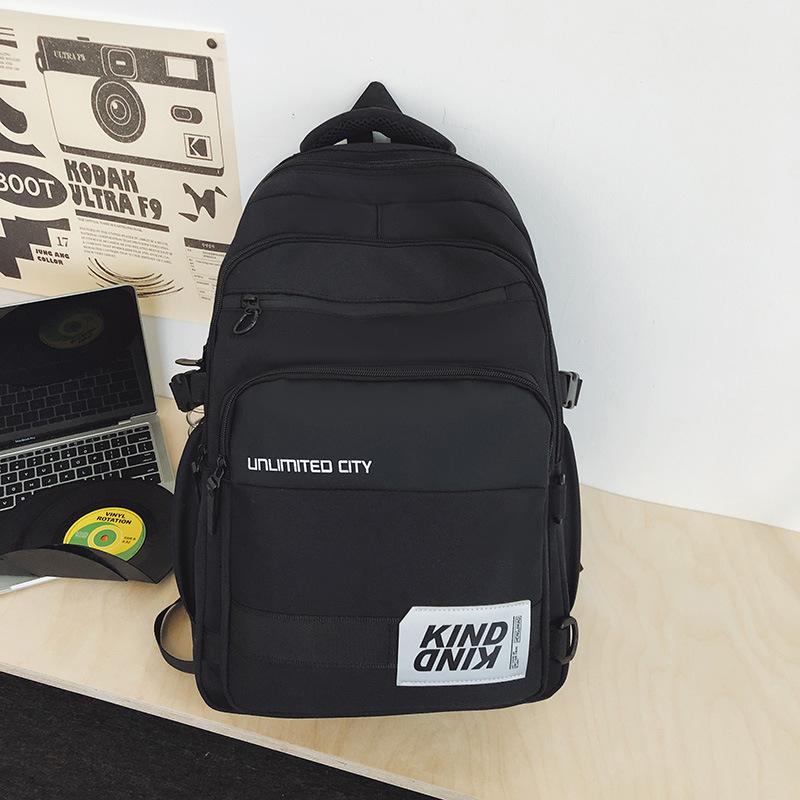 Мужской рюкзак большой вместимости для учеников младших классов средней школы, школьная сумка, женский рюкзак с цветными блоками