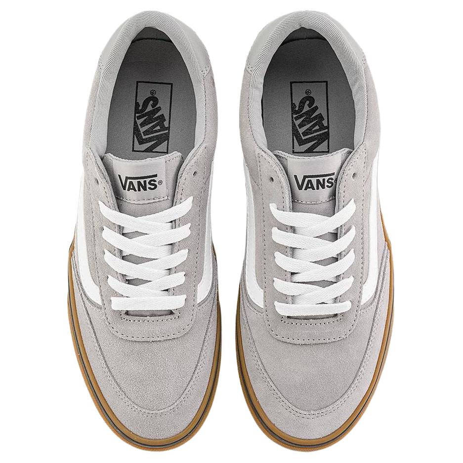 Vans Brooklyn Ls Удобные Универсальные Прочные Низкие Кеды для Скейтбординга Мужские кроссовки Серые VN000D7QKAQ