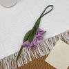 Ручная работа, брелок-подвеска Цветок из ПУ-кожи с креативным мультяшным дизайном - Разноцветные варианты для брелока автомобиля или украшения сумки