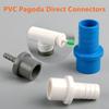 1~5PCS PVC Pagoda Direct Connectors Hose Quick Joint Hose Quick Connector Hard Tube PVC Pipe Adapter Plastic Pagoda Fittings