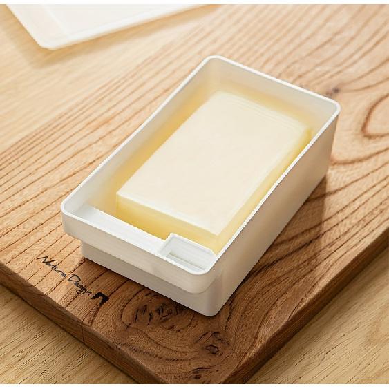 Versatile Butter Cheese Storage Box With Lid Perfect For Freshness Slicing And Seasoning Organization In Your Kitchen