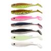 3Pcs 7.5CM/2.6G Soft Fishing Lure with Glitter Paddle Tail Realistic Bionic Colorful