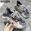 Female Genuine Leather Dad's Shoes Platform Sneakers Ins Mesh Surface Breathable Spring and Autumn Women's Sports Shoes