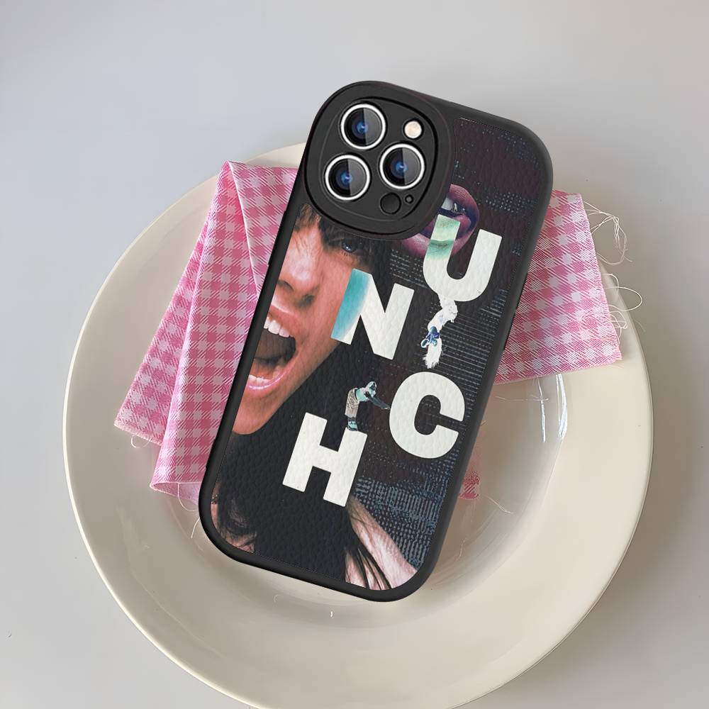 Чехол для телефона SINGER LUNCH B-BILLIES Для IPhone 16 15 14 13 12 11 Pro Max Plus 16E Мягкая кожаная крышка