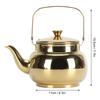 Glossy Finish Stainless Steel Teapot Golden Stovetop Kettle Stove Top Kettle  Restaurant Use