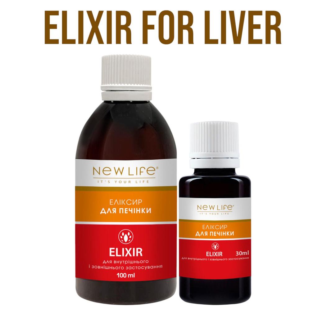 Эликсир для Печени на Травах Диетическая Добавка New Life