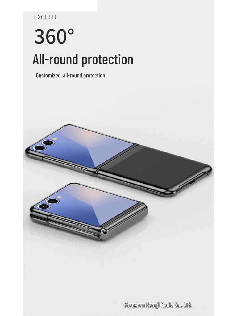 Прозрачный гальванизированный защитный чехол для телефона Samsung Z Flip7 для Galaxy Z Flip 3/4/5/6