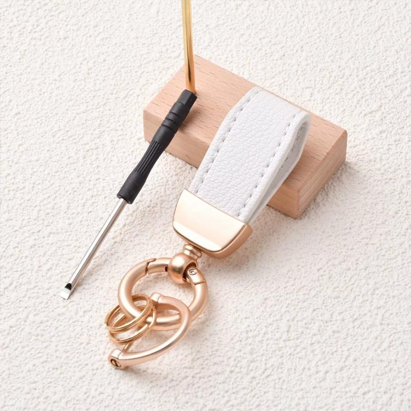 1 шт. Брелок высокого класса с узором козы Новый французский брелок для ключей от машины Аппаратная фурнитура Держатель для ключей Высококачественный брелок из кожи ягненка