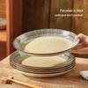 Qiwei Japanese Underglaze Ceramic Deep Plate