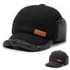 Autumn Winter Warm Bomber Hat Men's Father Outdoor Thick Middle-Aged and Elderly Velvet Hat Ear Protection Hat