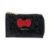 Sanrio Genuine Leather Key Case ( Small Flower ) Black NEW