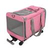 Переноска для кошек Переноска для собак с колесами Телескопическая ручка для ходьбы Регулируемые плечевые ремни На колесиках