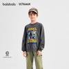 Balabala Boys' Ultraman Print Casual Long-Sleeve T-Shirt