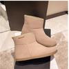 Модные новые ботинки для женщины Нескользящие Зимние Однотонные 2024 Высокое качество Модные Уличные Удобные Женские Ботильоны Botines Mujer