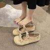 Fashion Women's Shoe 2025 New Spring Fashion Vintage Bow-knot Mary Jane Shoes Comfortable Soft Sole Elastic Band Women's Ballet Flats