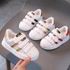 Children's Sneakers Kids Fashion Design White Non-slip Casual Shoes for Boys Girls Hook Breathable Sneakers Toddler Outdoor Shoe
