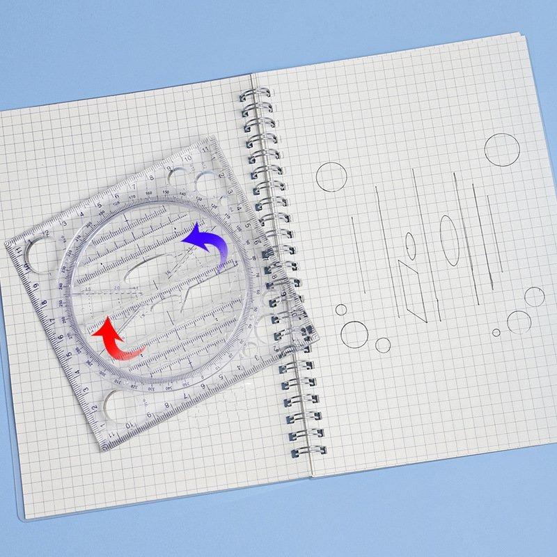 1 шт. канцелярские принадлежности круглый многофункциональный активный чертеж вращающийся транспортир линейка круг