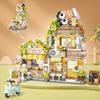 City Tea House Building Blocks Set, Openable Panda Construction Tea Shop Building Toys for Boys Girls Age 8+, 860pcs Mini Bricks