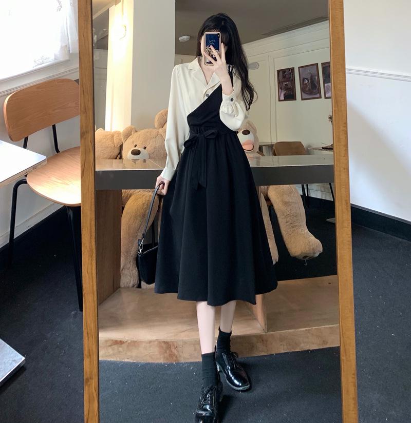 Women's Elegant Two-Piece Skirt and Top Set - Large Size, Autumn/Winter Collection