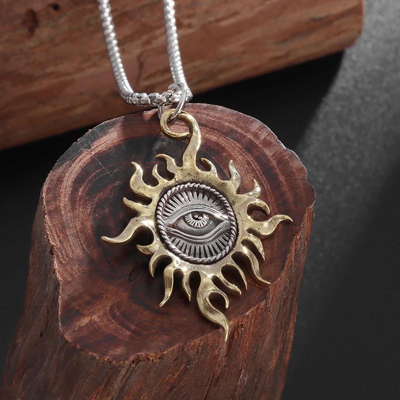 Necklace Pendant Ancient Egypt Egyptian Sun Eye Amulet Talisman Power Protect Health Jewelry Accessories