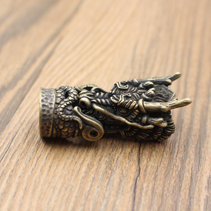 Персонализированные латунные браслеты для пар, аксессуары для самостоятельного изготовления, латунный зонтик, веревка, нож, кулон, веревка, ювелирное изделие, кулон, винтажная пряжка в виде хвоста