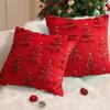 Yousheng Christmas Pillowcase 3D Embroidery Tree Pattern Winter Holiday Throw Pillow Cushion Cover Festive Home Decor