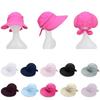 2 In 1 Women Top Air Cap Detachable Sunscreen Cap Fashion Bowknot Big Visor Cap