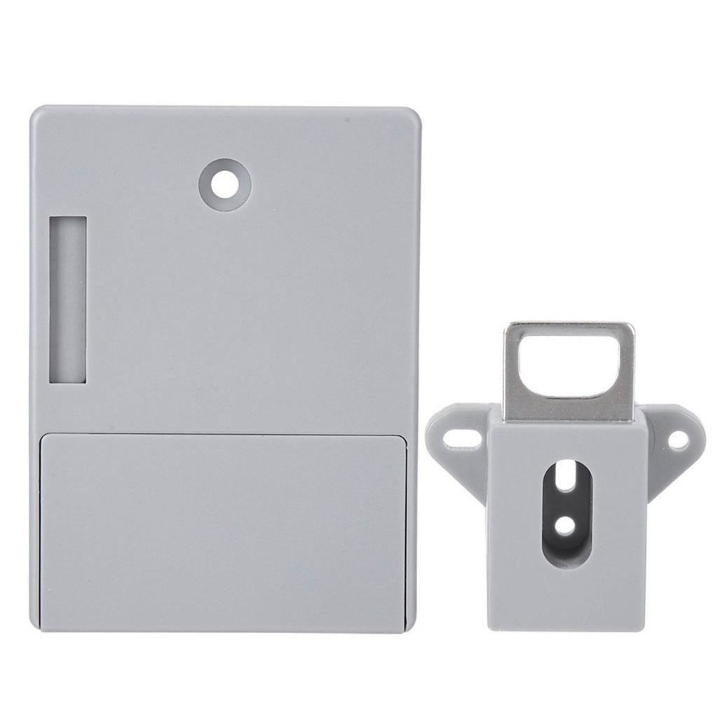 125KHz Smart Cabinet Lock Electronic RFID Card Opening No Drill for Wardrobe Sauna LockerGray