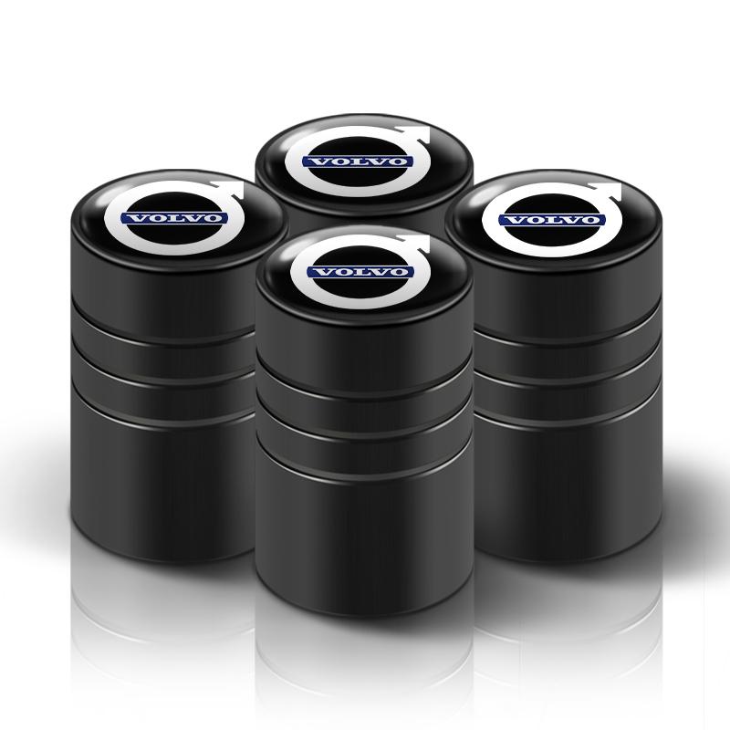 Car Logo Badge Wheel Tire Valve Caps Air Stem Tyre Plug Accessories For Volvo Rdesign XC60 XC40 V60 V40 EX30 XC90 S60 C30 V50
