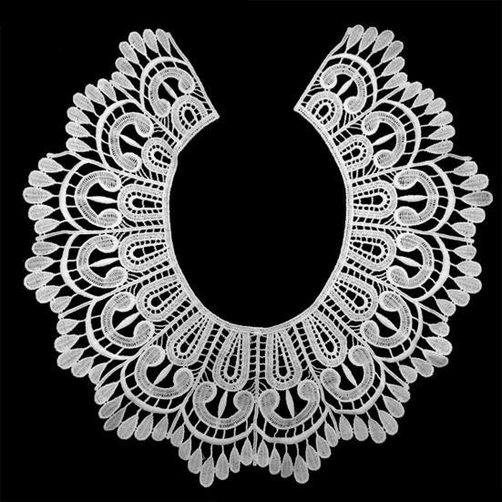 Воротник с аппликацией, полый, устойчивый к разрыву, не деформируется, дышащий, моющийся, съемный своими руками, кружевной корсаж с 3D-эффектом для швейного магазина