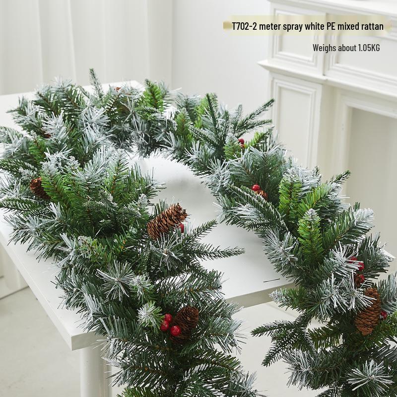 Christmas Snowflake Garland for Hotels, Malls, Windows, Doors & Stair Handrails