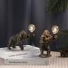 Настольная лампа из смолы King Kong Gorilla Explosions Ночной светильник для дома Креативные поделки Настольная лампа с изображением животных Настольный светильник для спальни