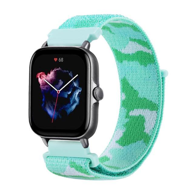 20 мм 22 мм Нейлоновый ремешок для Amazfit GTS 2/2e/3/4/GTS 2 mini/GTR 4/3/3 Pro/2/2e/47 мм Stratos 2 3 Браслет Amazfit Bip/Balance Ремешок