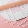 2Pcs/Set Transparent Clay Thickness Ruler Acrylic DIY Making Tool Roller Pottery Polymer Ruler